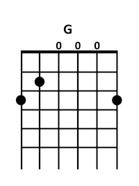 draw 5 - G Chord